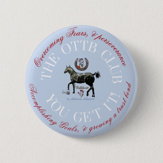 award for accomplishing goals with your OTTB 6 Cm Round Badge (Front)