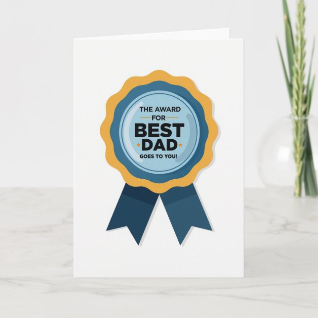 Award For Best Dad Graphic Card (Front)