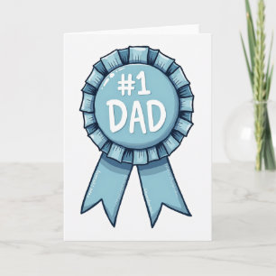Award Ribbon Fathers Day Card