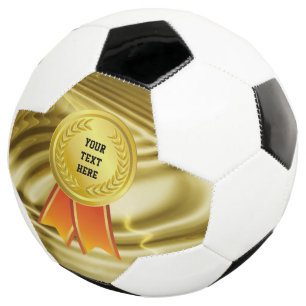 AWARD RIBBON gold I + your backgr. & text Football