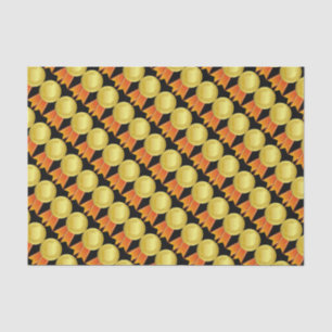 AWARD RIBBON gold I + your backgr. & text Tissue Paper