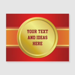 AWARD RIBBON gold III + your backgr. & text