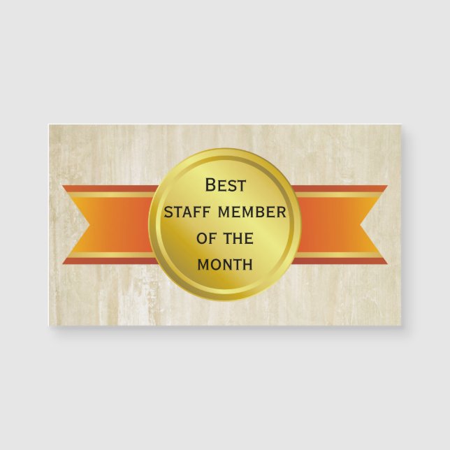 AWARD RIBBON gold III + your backgr. & text (Front)