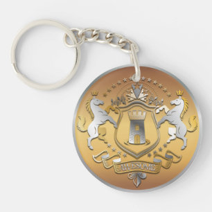 Award Winner Gold Silver Award Personalised NAME Key Ring