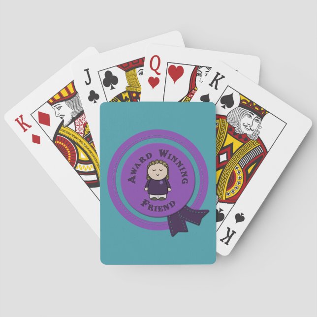 Award Winning Friend Playing Cards (Back)