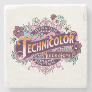 Award Winning Technicolor Stone Coaster