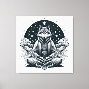 Aware Wolf Canvas Print