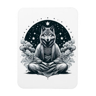 Aware Wolf Magnet