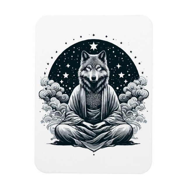 Aware Wolf Magnet (Vertical)