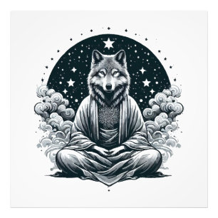 Aware Wolf Photo Print