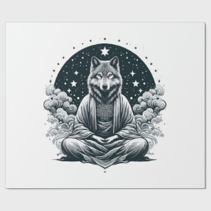 Aware Wolf Wrapping Paper