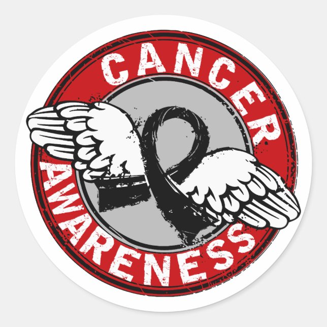 Awareness 14 Melanoma Classic Round Sticker (Front)