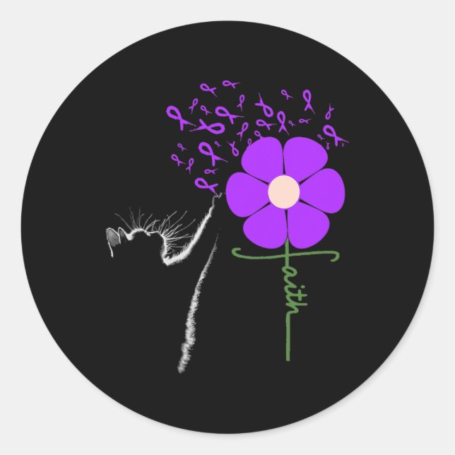 Awareness 1  classic round sticker (Front)