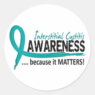 Awareness 2 Interstitial Cystitis Classic Round Sticker