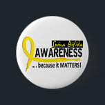 Awareness 2 Spina Bifida 6 Cm Round Badge<br><div class="desc">Turn up your yellow ribbon spirit for spina bifida awareness with our exclusive collection of spina bifida awareness and support t-shirts,  apparel,  gifts,  and merchandise,  Visit Awareness Gift Boutique at Zazzle to see the complete line!</div>