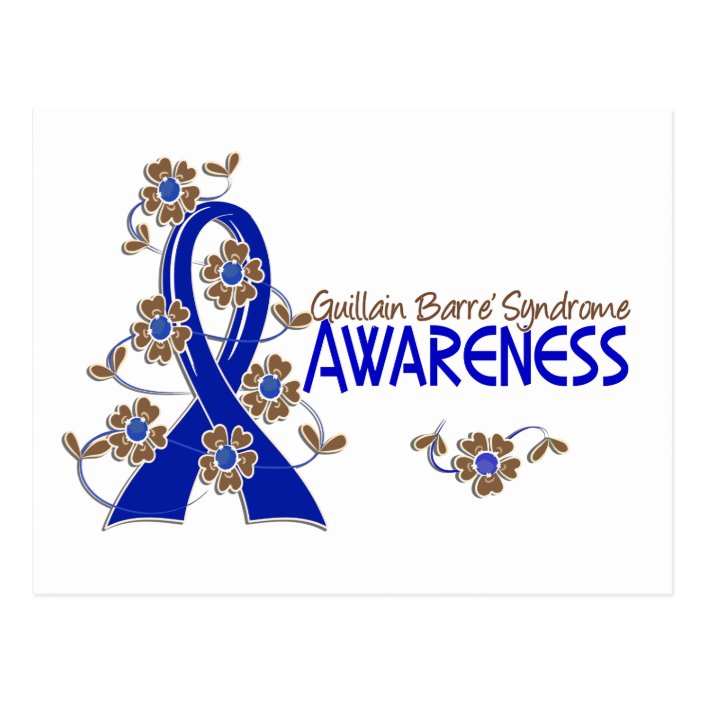 Awareness 6 Guillain Barre Syndrome Postcard Zazzle.co.uk