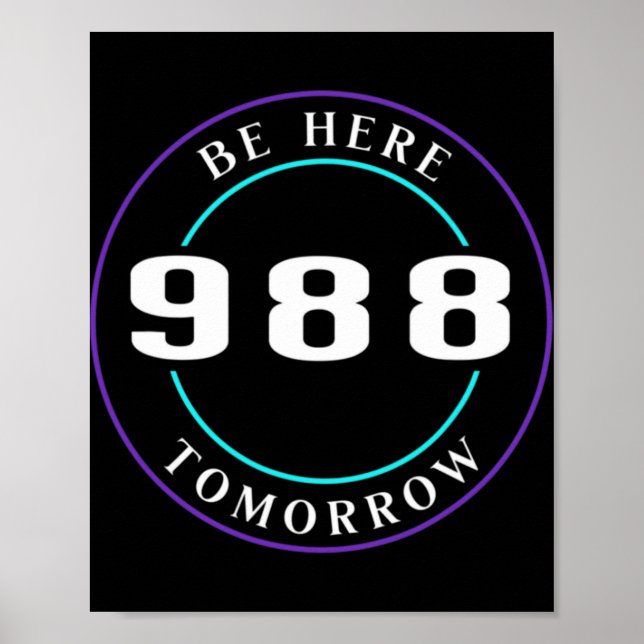 Awareness 988 Suicide Prevention  Poster (Front)