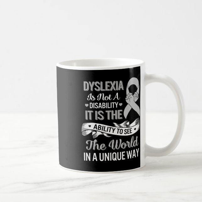Awareness Ability See World Unique Not Disability  Coffee Mug (Right)