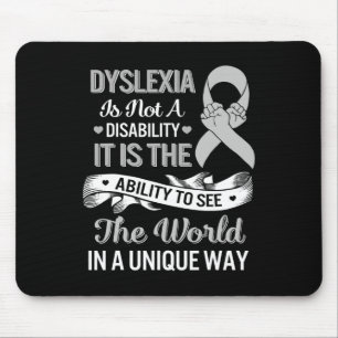 Awareness Ability See World Unique Not Disability Mouse Mat