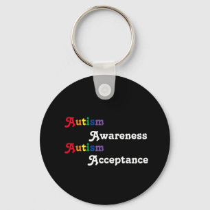 Awareness Acceptance rainbow Keychain
