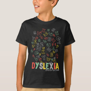 Awareness Alphabet Rainbow Silver Ribbon Retro  T-Shirt