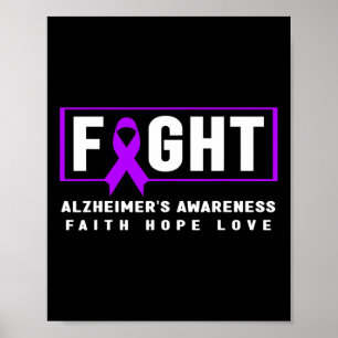 Awareness - Alzheimer Fight Heimer’s Awareness  Poster
