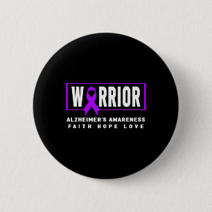Awareness - Alzheimer Warrior Heimer’s Awareness 6 Cm Round Badge