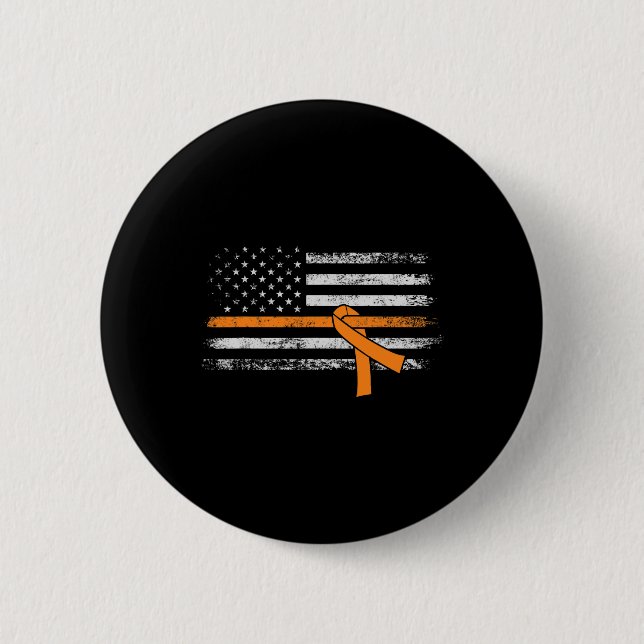 Awareness American Flag  6 Cm Round Badge (Front)