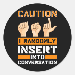 Awareness American Sign Language Hearing Loss Asl  Classic Round Sticker