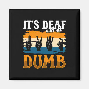 Awareness And Asl Hand Gesture Deaf Pride 1 Magnet