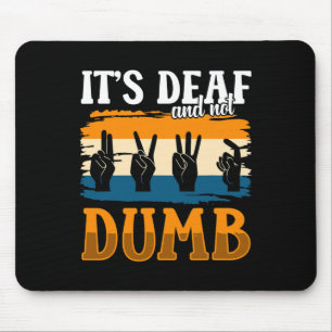 Awareness And Asl Hand Gesture Deaf Pride 1  Mouse Mat