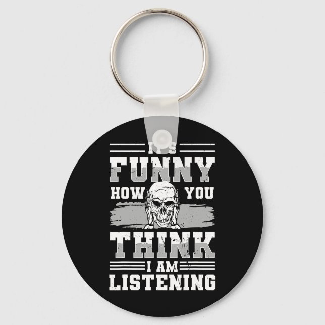 Awareness And Asl Hand Gesture Deaf Pride 3  Key Ring (Front)