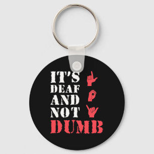 Awareness And Asl Hand Gesture Deaf Pride Key Ring