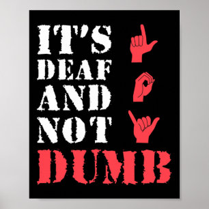 Awareness And Asl Hand Gesture Deaf Pride  Poster