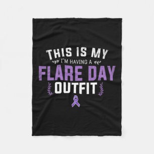 Awareness And Fibromyalgia Spoonie This Is My Flar Fleece Blanket