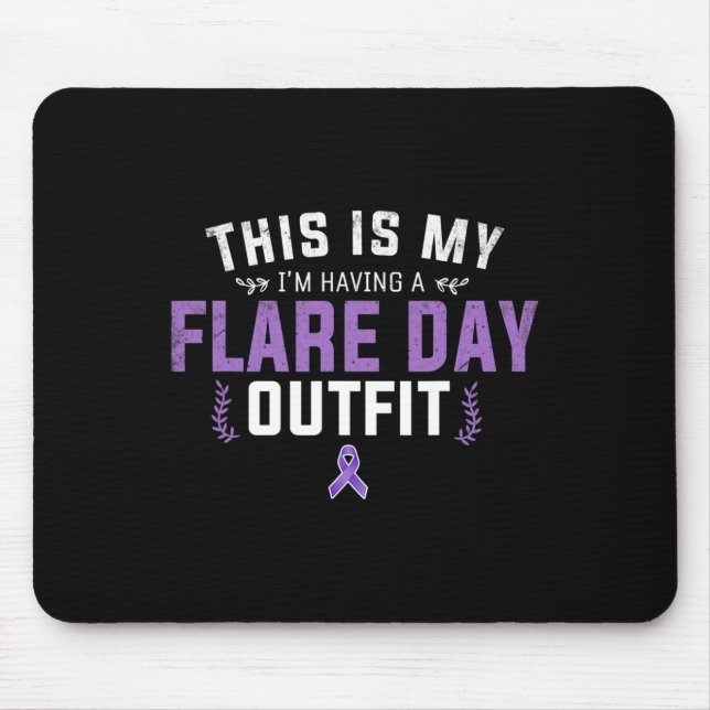 Awareness And Fibromyalgia Spoonie This Is My Flar Mouse Mat (Front)