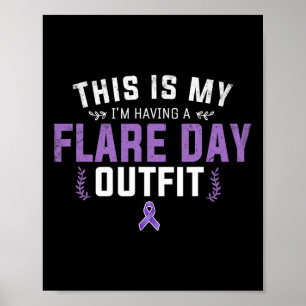 Awareness And Fibromyalgia Spoonie This Is My Flar Poster