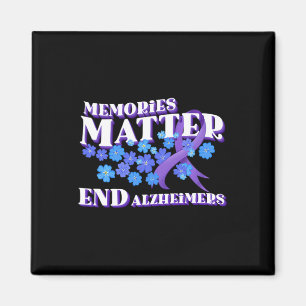 Awareness And Gifts Purple Ribbon And Forget Me No Magnet