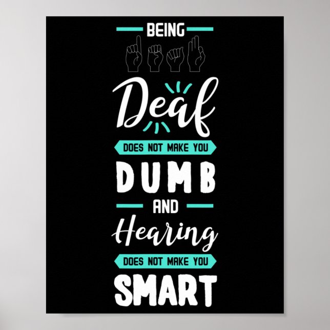 Awareness Asl American Sign Language Hearing Loss  (Front)