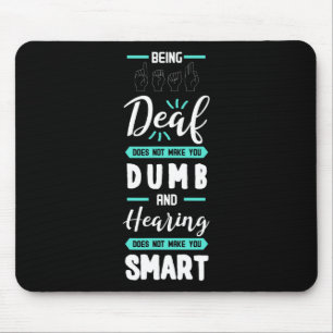 Awareness Asl American Sign Language Hearing Loss Mouse Mat