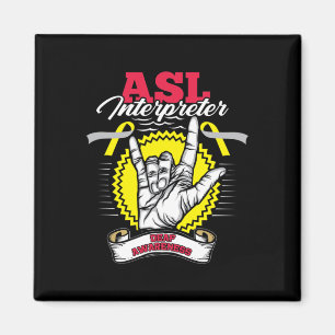 Awareness Asl Deafness Hearing Loss Warrior Magnet