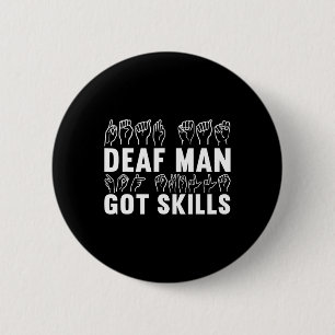 Awareness Asl Sign Language American Sign Language 6 Cm Round Badge