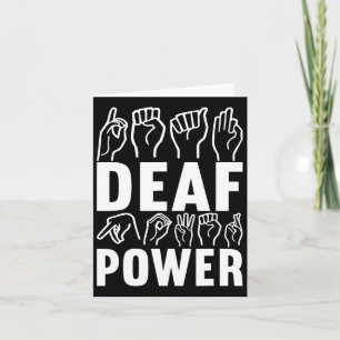Awareness Asl Sign Language American Sign Language Card