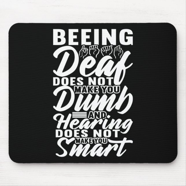 Awareness Asl Sign Language American Sign Language Mouse Mat (Front)
