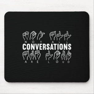 Awareness Asl Sign Language American Sign Language Mouse Mat