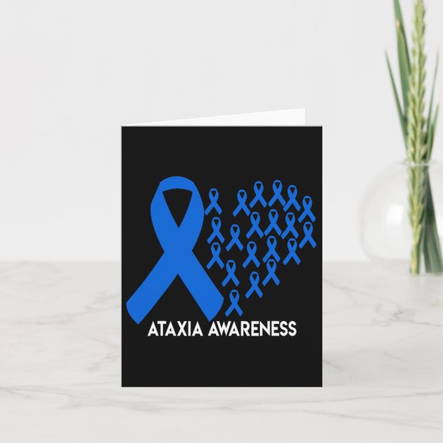 Awareness Blue Ribbon Gift  Card (Front)