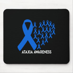 Awareness Blue Ribbon Gift  Mouse Mat