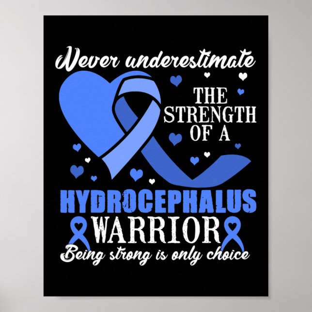 Awareness Blue Ribbon Support  Poster (Front)