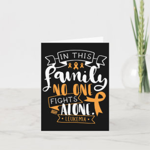 Awareness Bone Marrow Family No Alone Quote Card