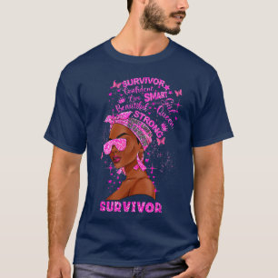 Awareness Breast Cancer Awareness Survivor Black M T-Shirt